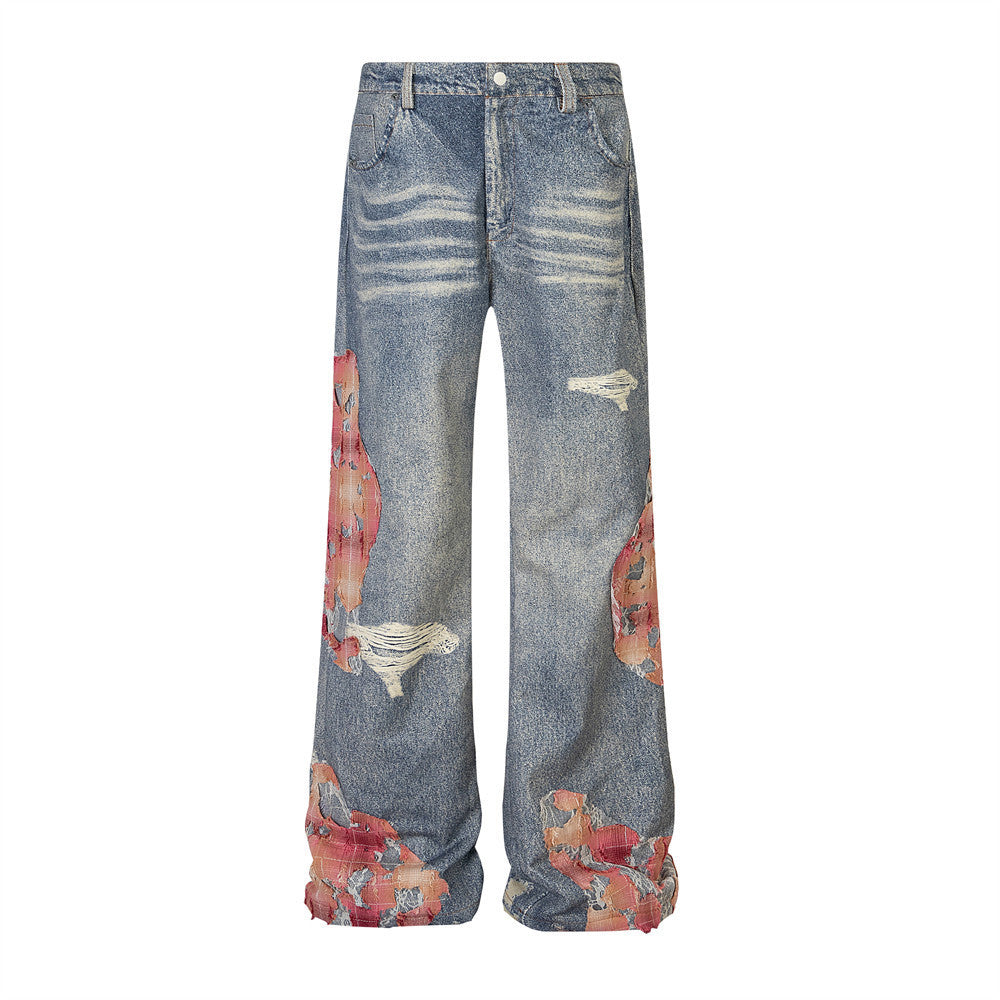 Unisex K-Style Wide Leg Denim Jeans - Loose Fit