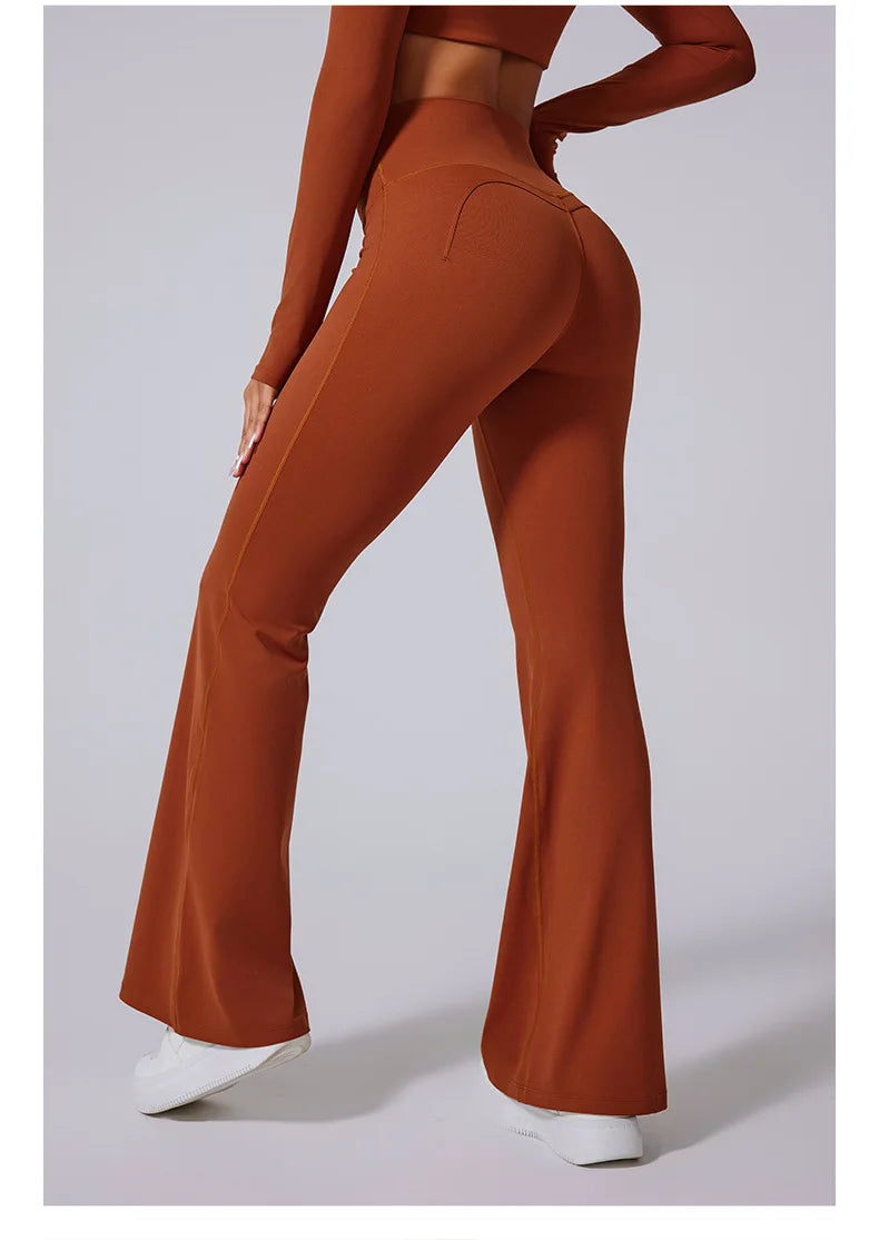 Högmidjade Vida Träningsbyxor Dam Yogapants