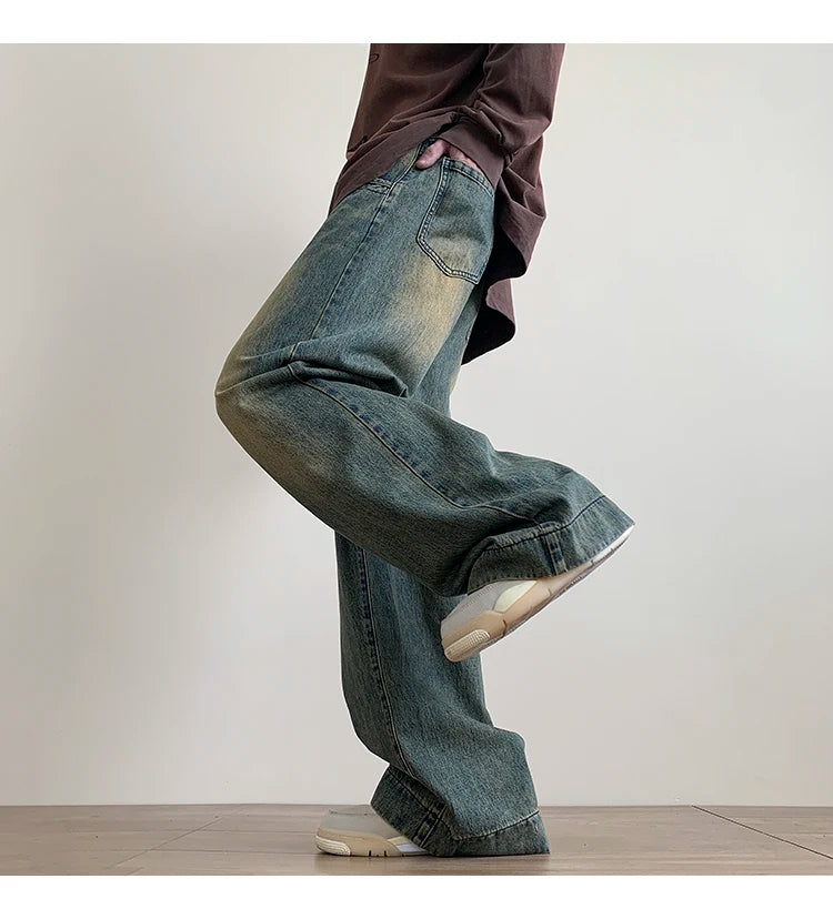 Men's Vintage Baggy Blue Jeans