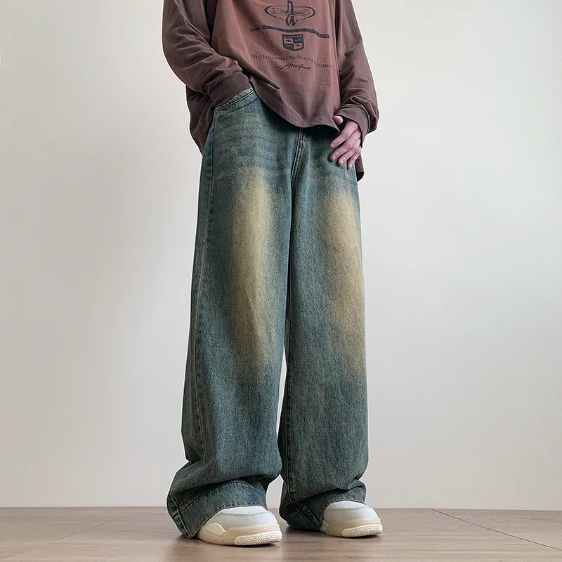 Men's Vintage Baggy Blue Jeans