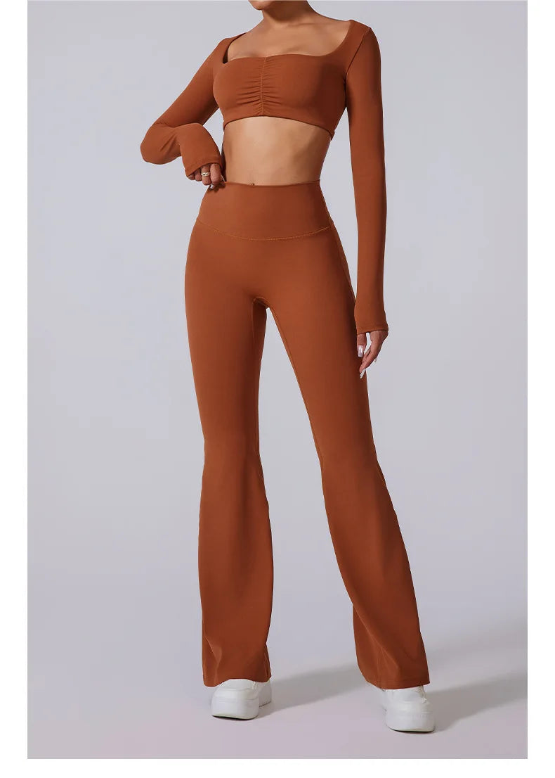Högmidjade Vida Träningsbyxor Dam Yogapants