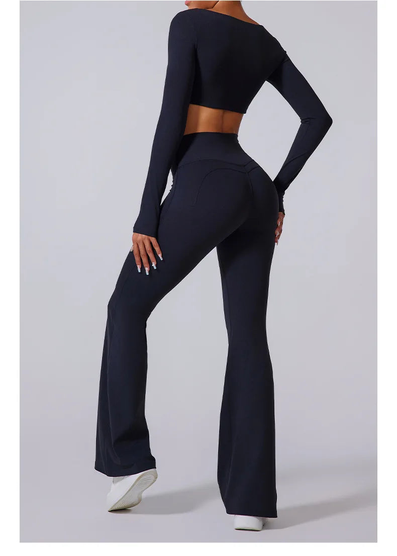 Högmidjade Vida Träningsbyxor Dam Yogapants