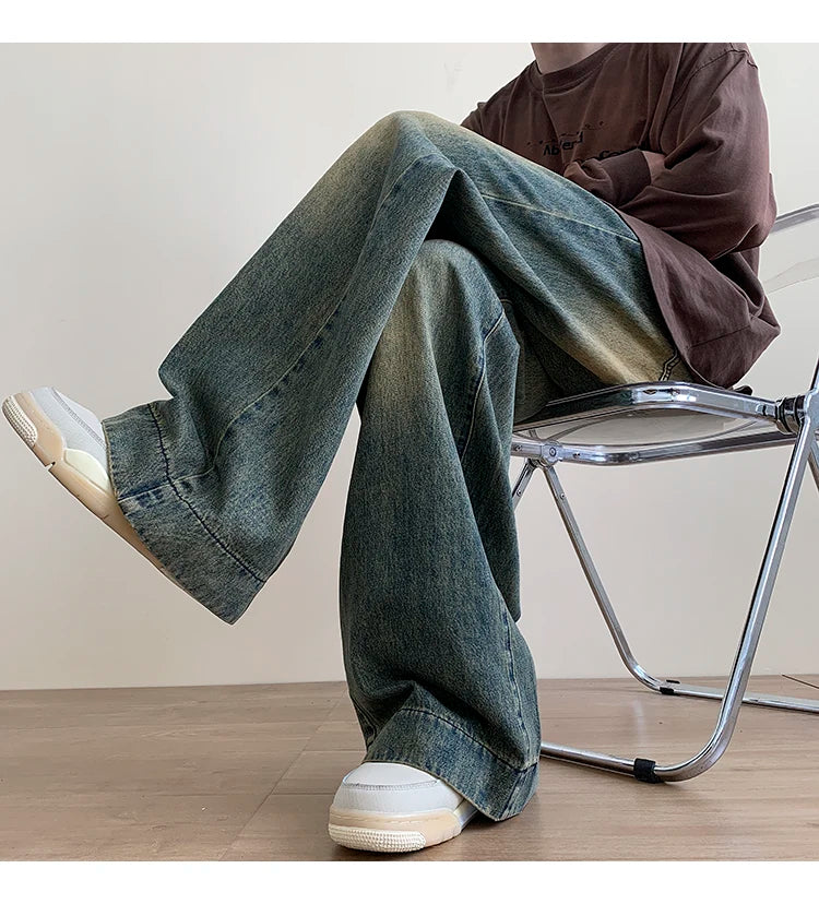 Men's Vintage Baggy Blue Jeans