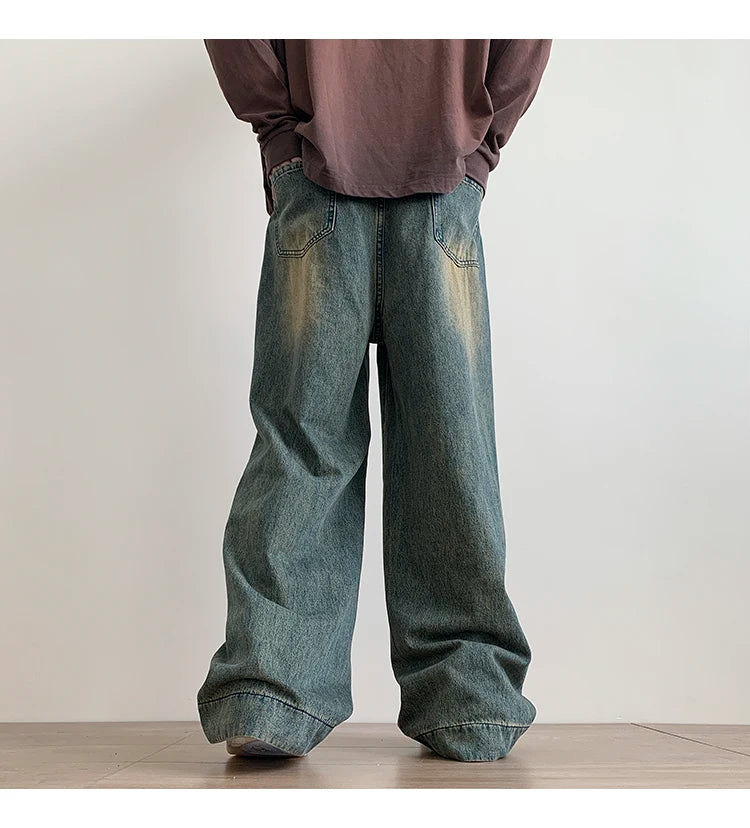 Men's Vintage Baggy Blue Jeans