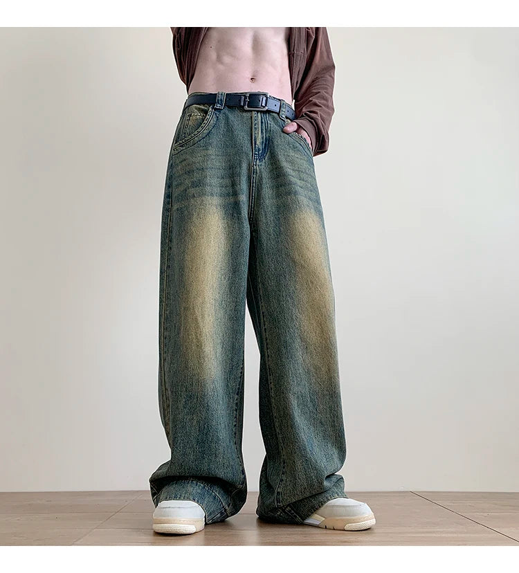 Men's Vintage Baggy Blue Jeans