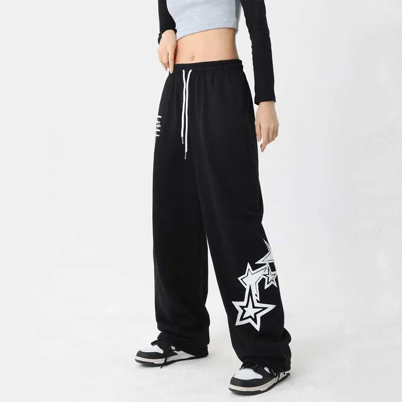 Variant image for Trendy Wide Leg Joggers for Women - Comfortable Elastic Waist Sweatpants-1