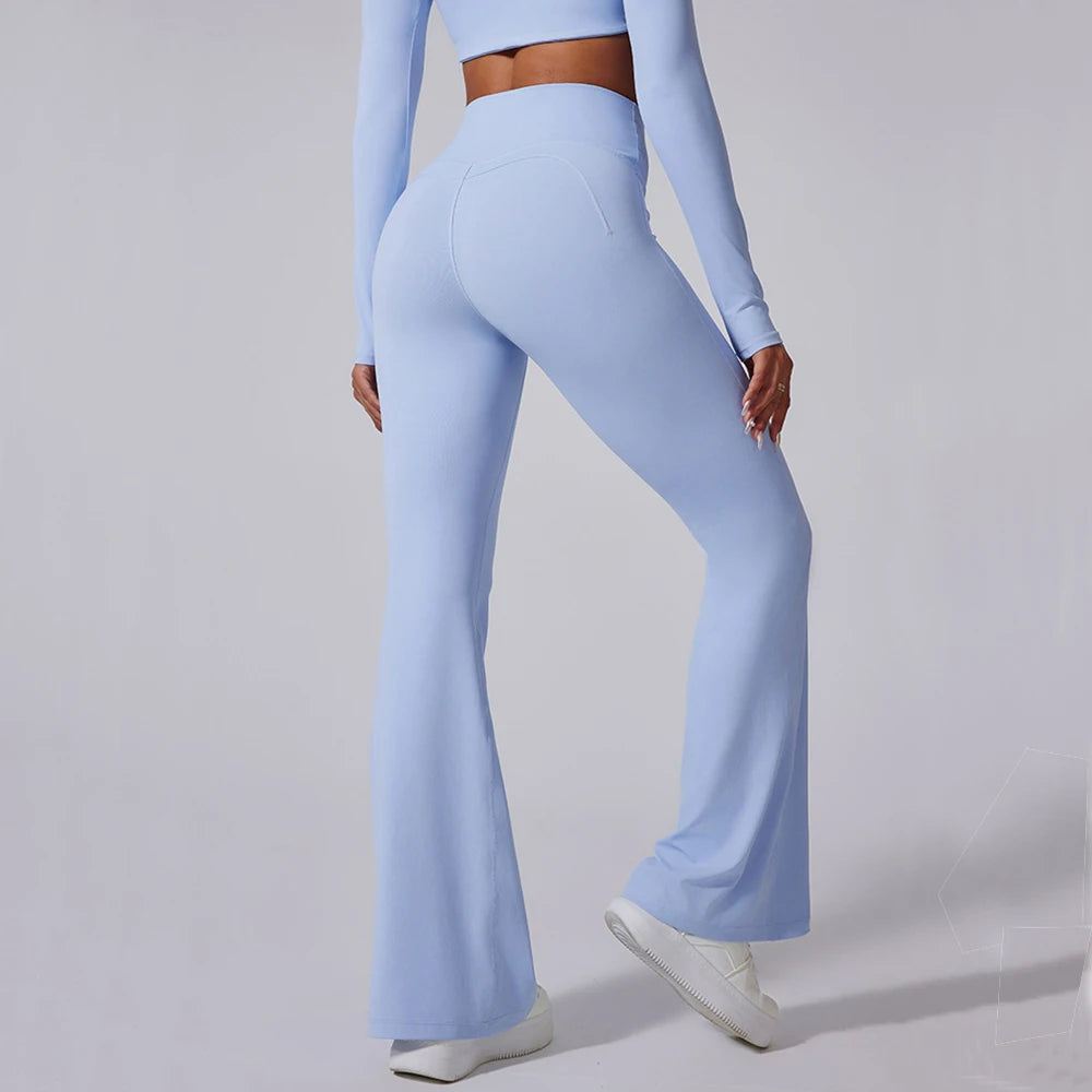 Högmidjade Vida Träningsbyxor Dam Yogapants