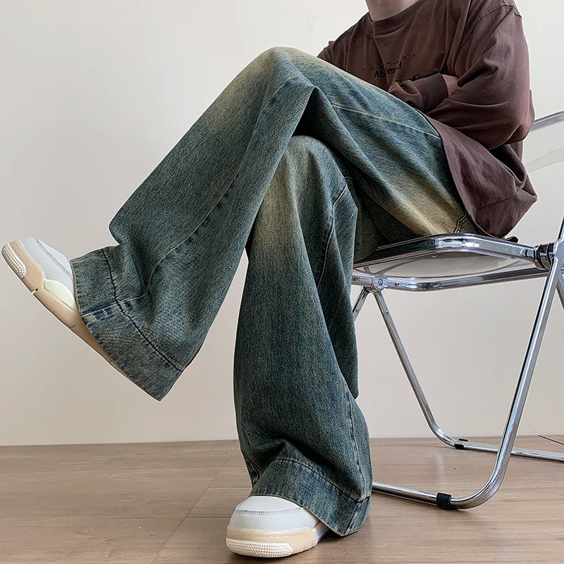 Men's Vintage Baggy Blue Jeans