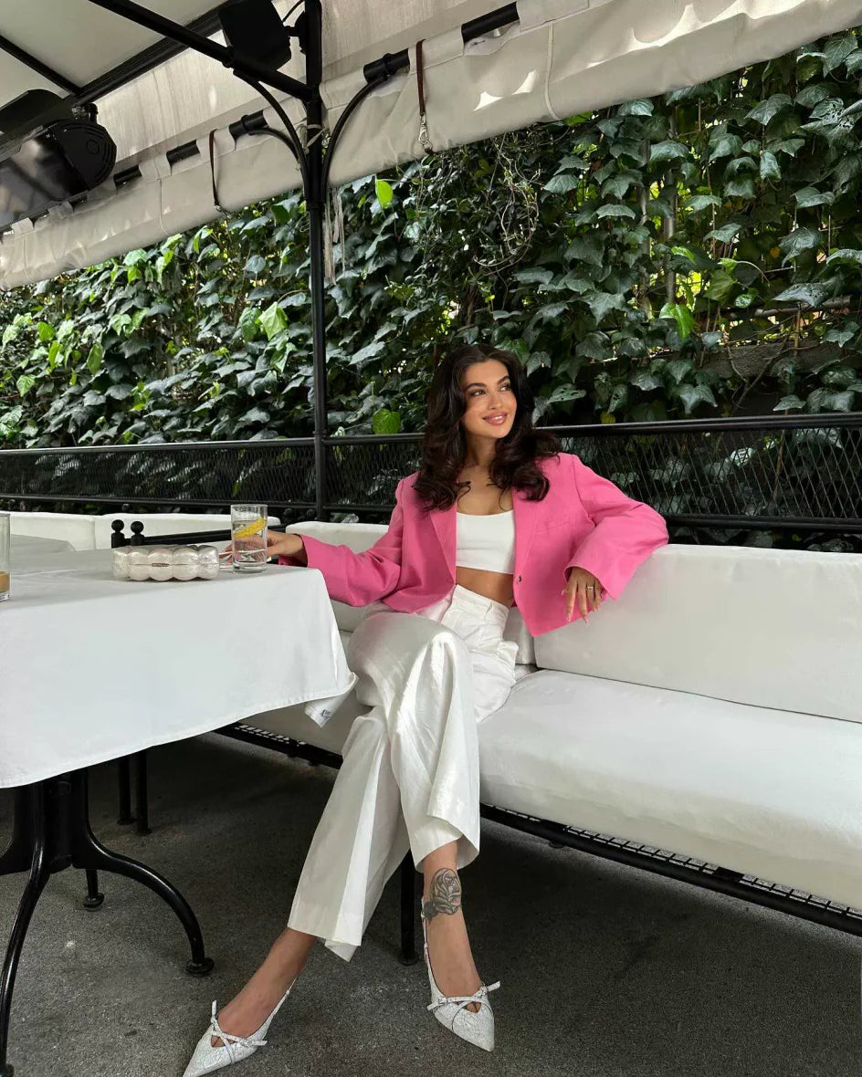 Luxury Elegant Long Sleeved Jacket