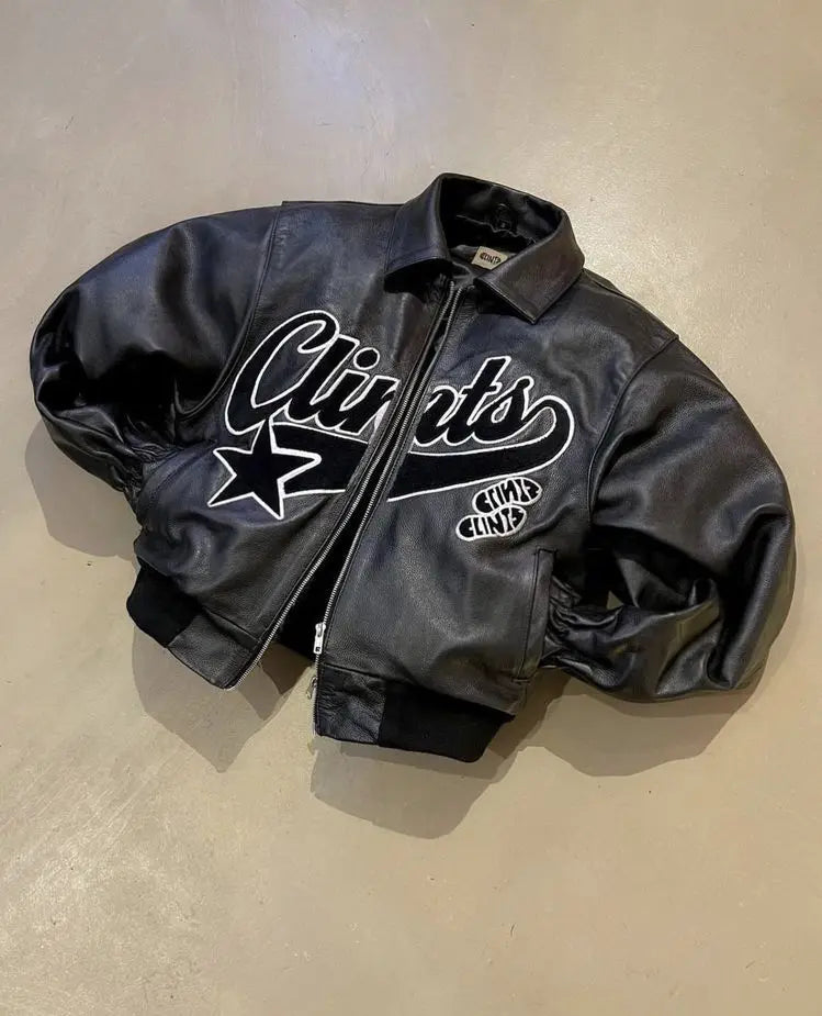 Herr Retro Skinnjacka Streetwear