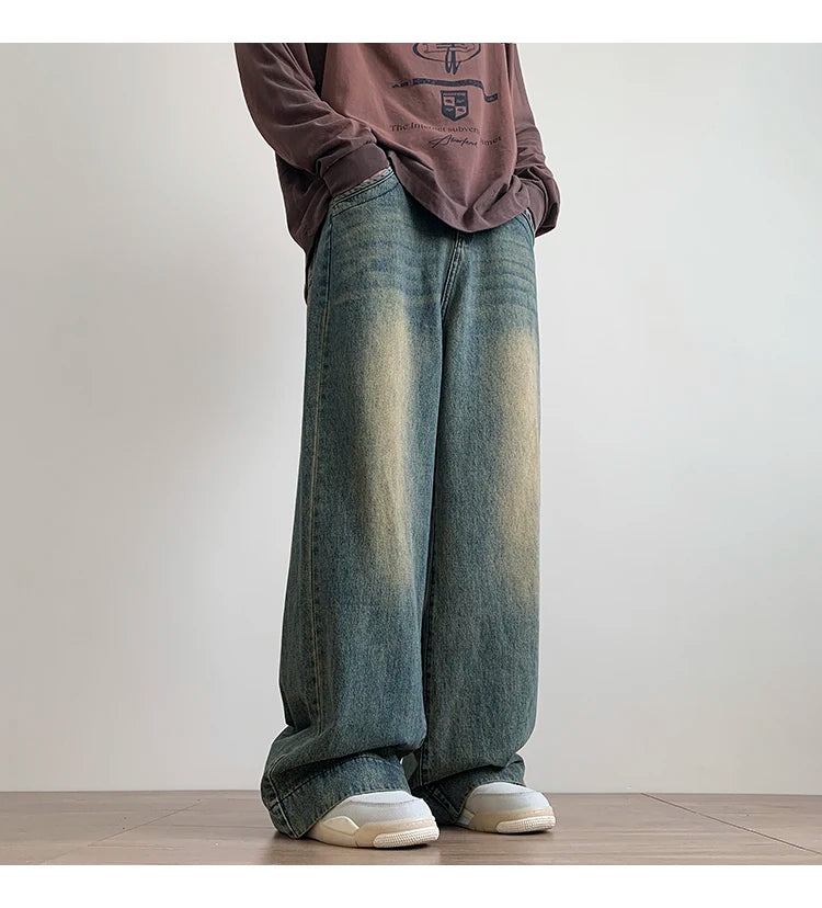 Men's Vintage Baggy Blue Jeans