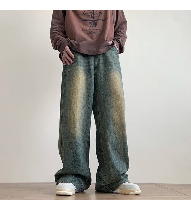Men's Vintage Baggy Blue Jeans
