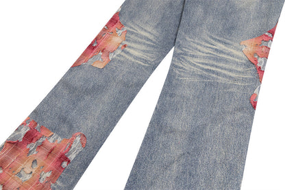 Unisex K-Style Wide Leg Denim Jeans - Loose Fit