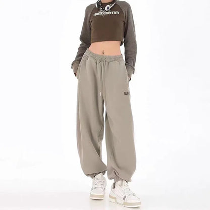 Variant image for Trendy Women's Joggers - Baggy Sweatpants with Drawstring and Elastic Waist-3