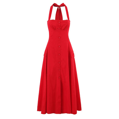 Vintage Floral Elegant Klänning För Sommaren