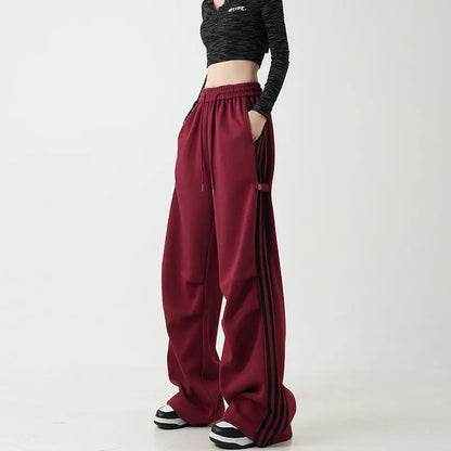 High Waist Black Cargo Pants - Loose Fit Wide Leg Trousers