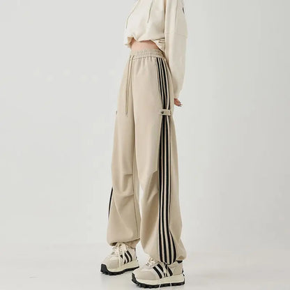 Variant image for High Waist Black Cargo Pants for Women - Loose Fit Wide Leg Trousers-2