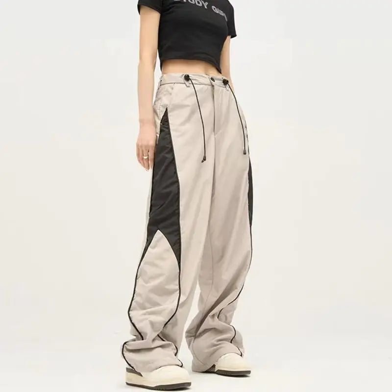 Variant image for Trendy Wide Leg Joggers for Women - Oversized Sweatpants with Drawstring Waist-5