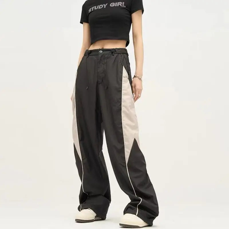 Variant image for Trendy Wide Leg Joggers for Women - Oversized Sweatpants with Drawstring Waist-1