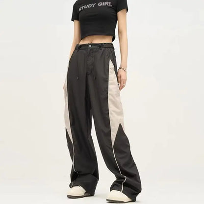 Variant image for Trendy Wide Leg Joggers for Women - Oversized Sweatpants with Drawstring Waist-1