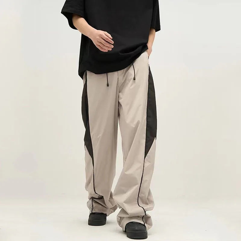 Trendy Wide Leg Joggers for Women - Oversized Sweatpants with Drawstring Waist