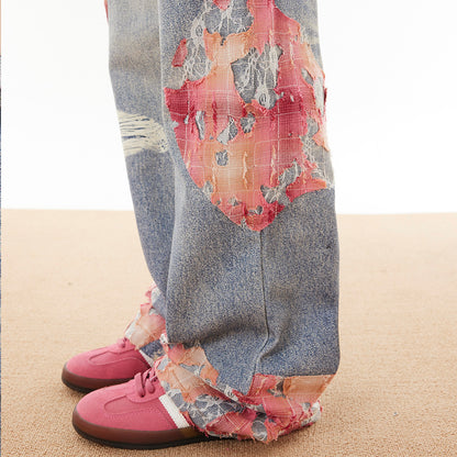 Unisex K-Style Wide Leg Denim Jeans - Loose Fit